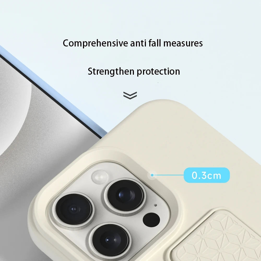 Silicone Phone Case with Invisible Folding Stand